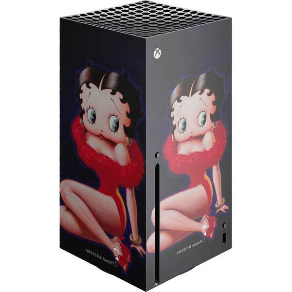Betty Boop Xbox Series X Console Skin - Betty Boop Red Dress