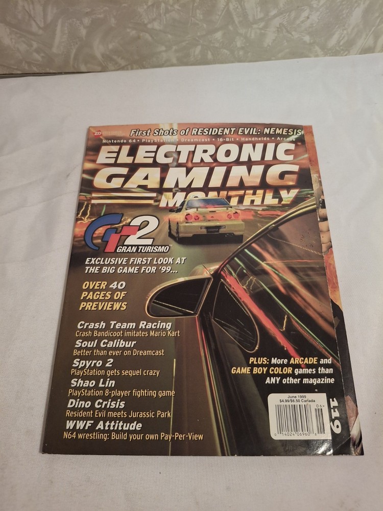 EGM Monthly Magazine Gran Turismo 2 Issue 119 1999 Resident Evil 3 Silent Hill