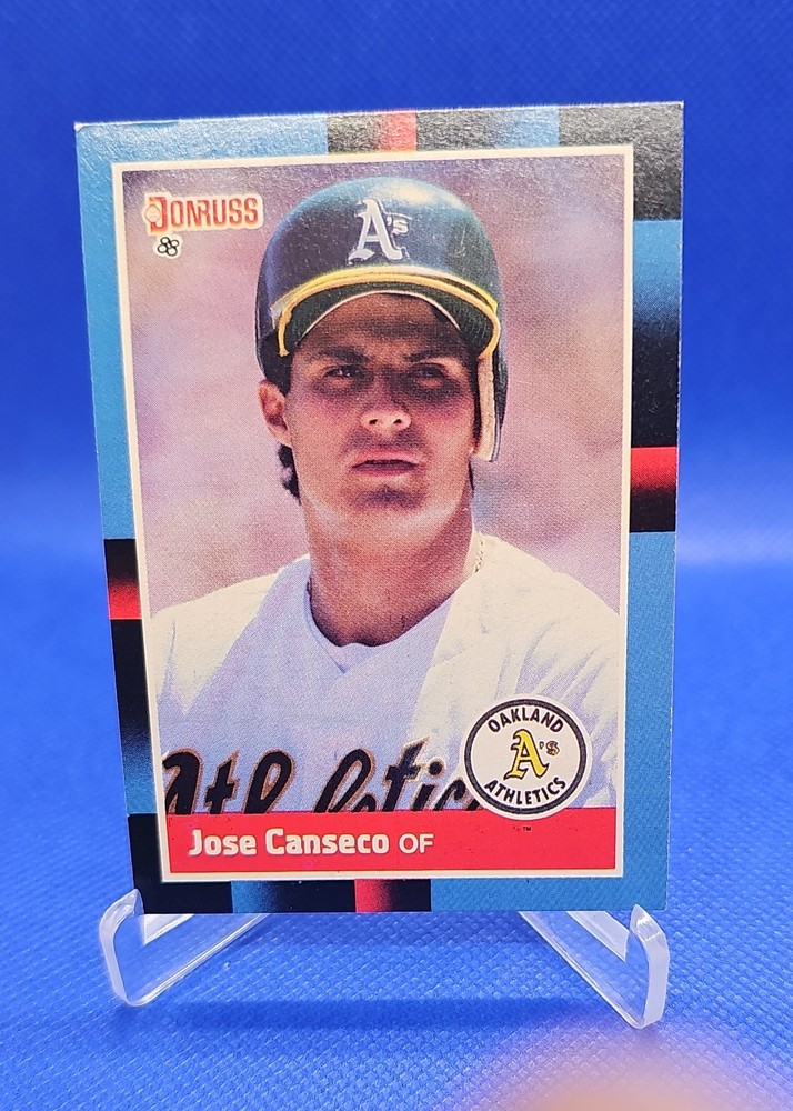 1988 Donruss - Jose Canseco #302 Last Line Begins with Minor