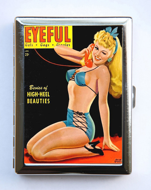 Cigarette Case Eyeful Magazine Pin up Wallet Card Holder
