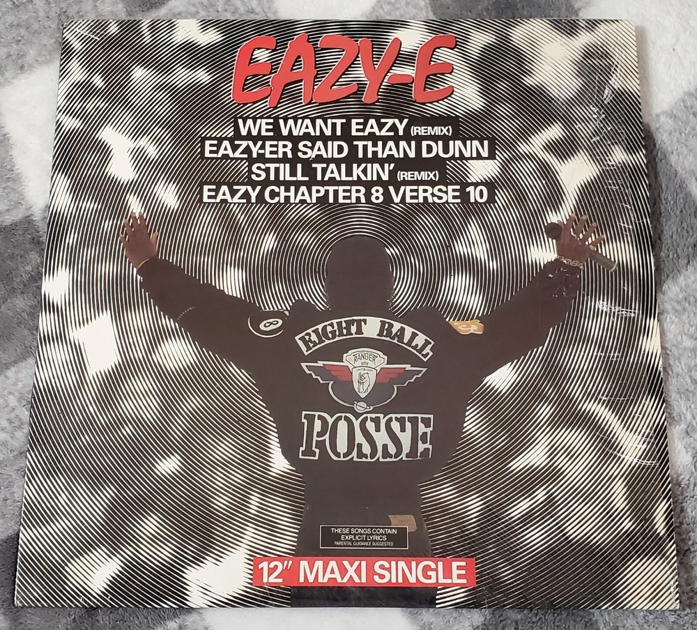 EAZY-E  We Want Eazy 12” EP Vinyl Record N.W.A. Dre Dre Mc Ren NWA IN SHRINK