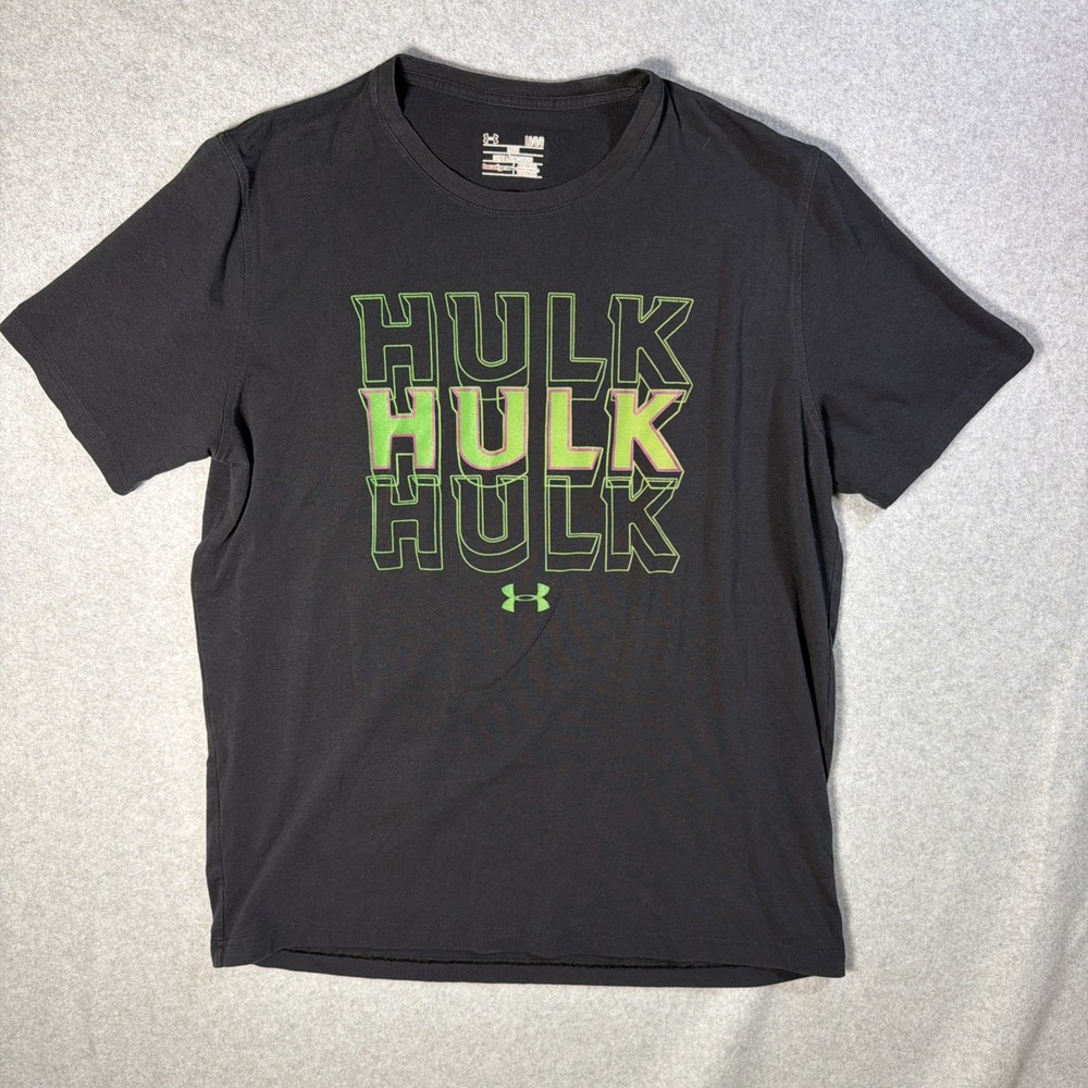 Under Armour Shirt Mens Large Black Thor Ragnarok Performance Marvel Heat Gear