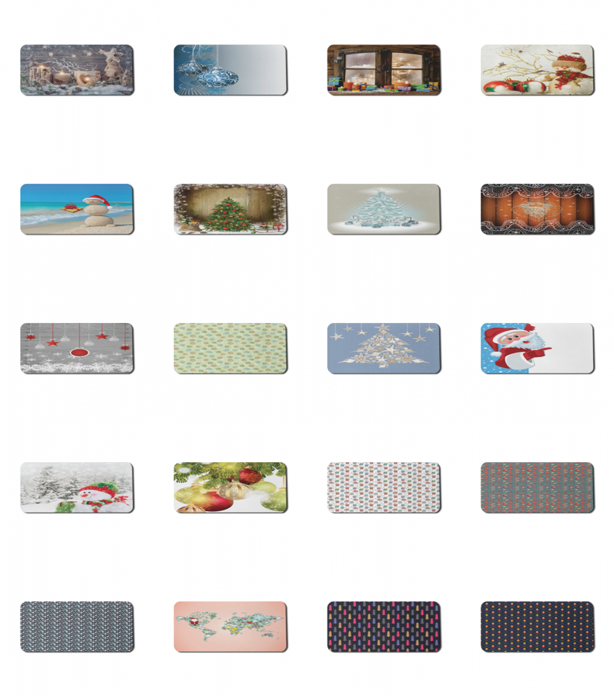 Ambesonne Noel Theme Rectangle Non-Slip Mousepad, 35