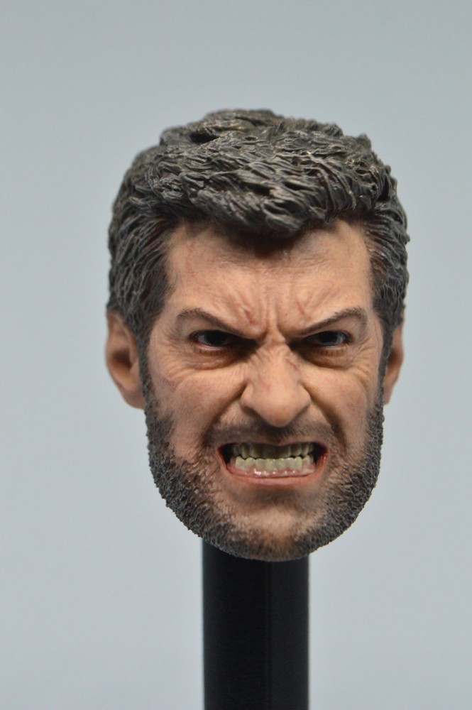 1/6 Scale Angry Logan Wolverine Head Sculpt for 12
