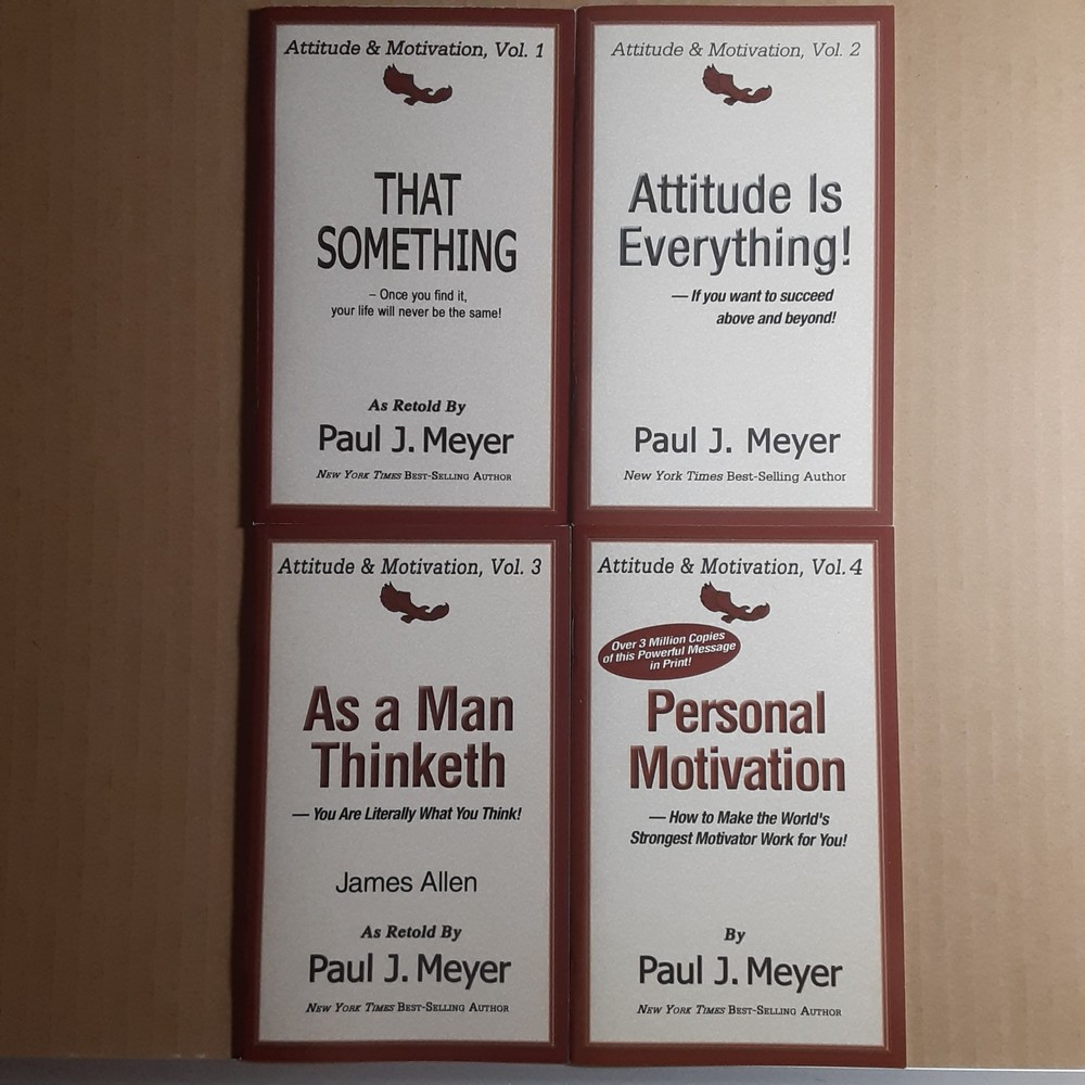 Paul J Meyer Books That Something Set Of 4 Rare Hard To Find Out Of Print VTG