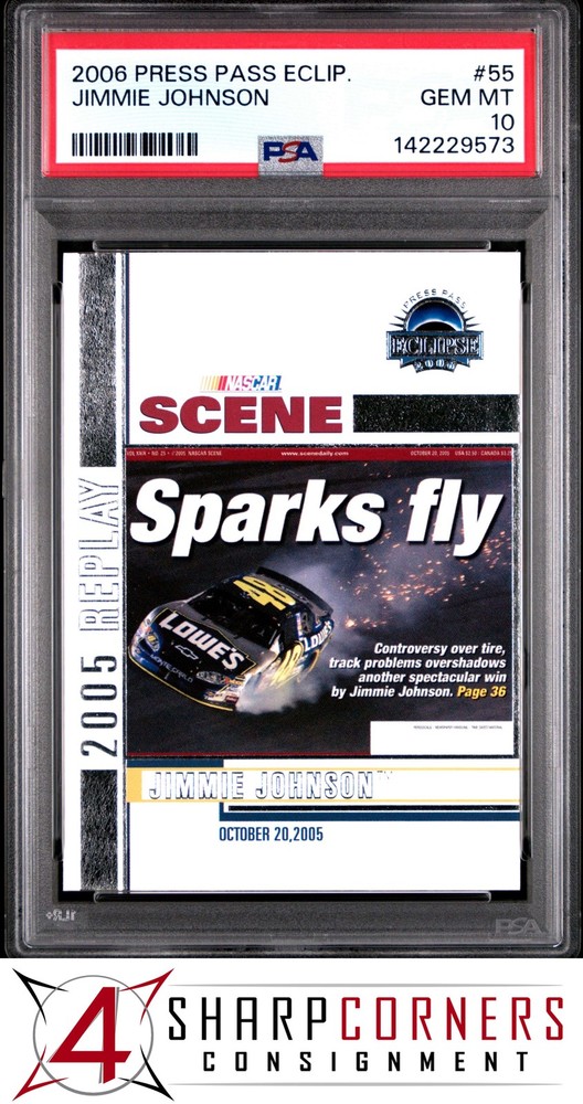 2006 Press Pass Eclipse #55 Jimmie Johnson Hof Pop 1 Psa 10New cards listed daily! Check back often!