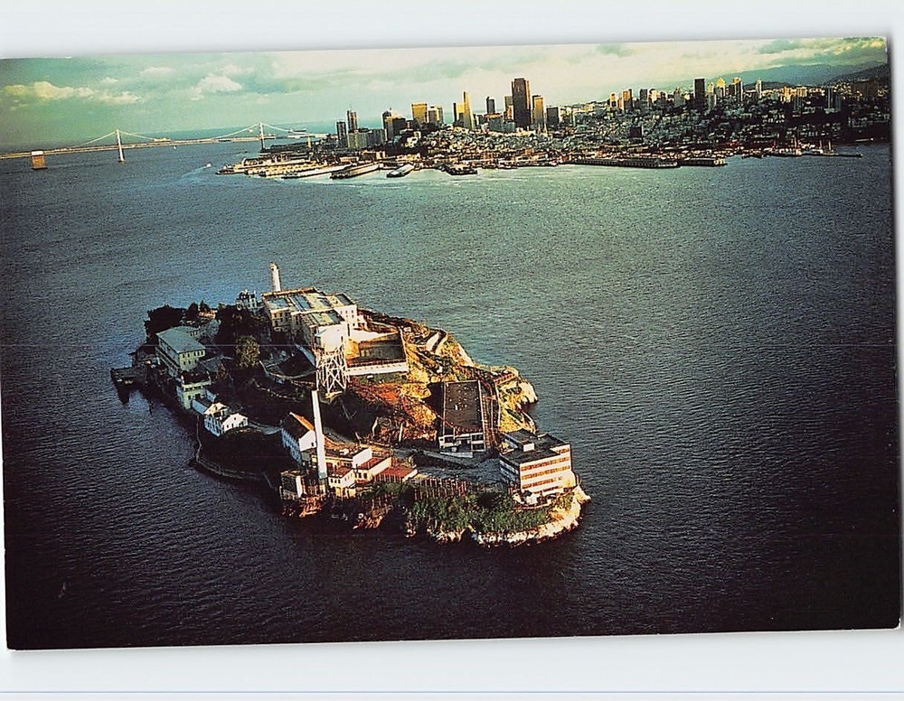Postcard Alcatraz San Francisco California USA