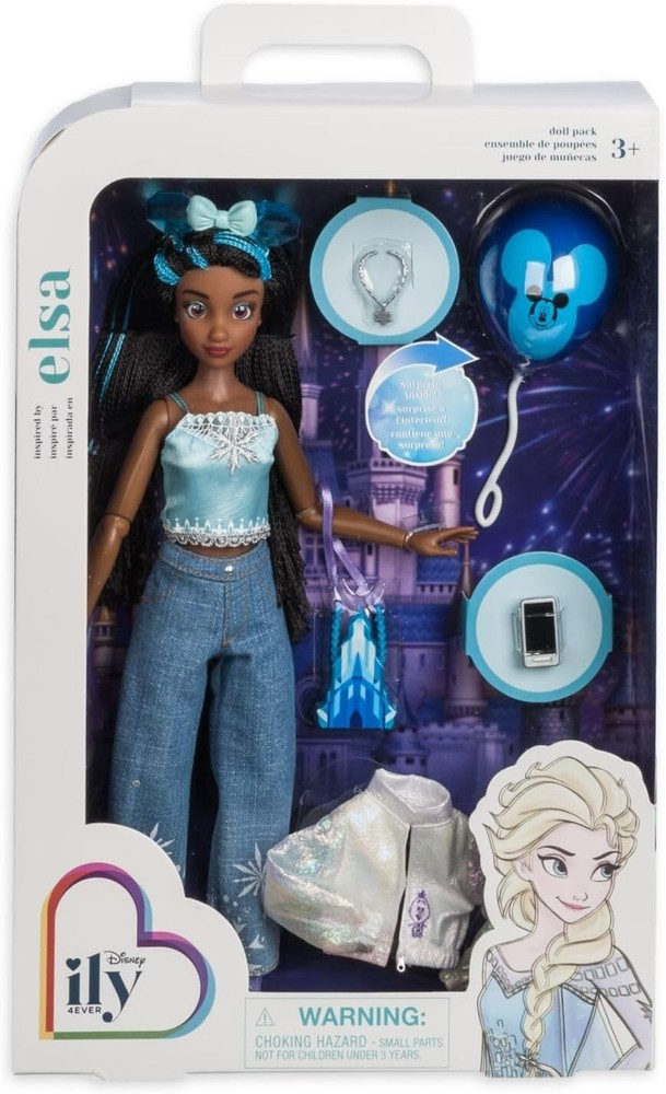 DISNEY Ily 4ever Inspired by Elsa Articulated Brunette Doll w/ Extra Clothes New