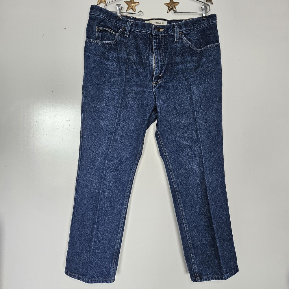 Lee Vintage Mens Regular Fit Dark Wash 40x29 Y2K 90s Mexico