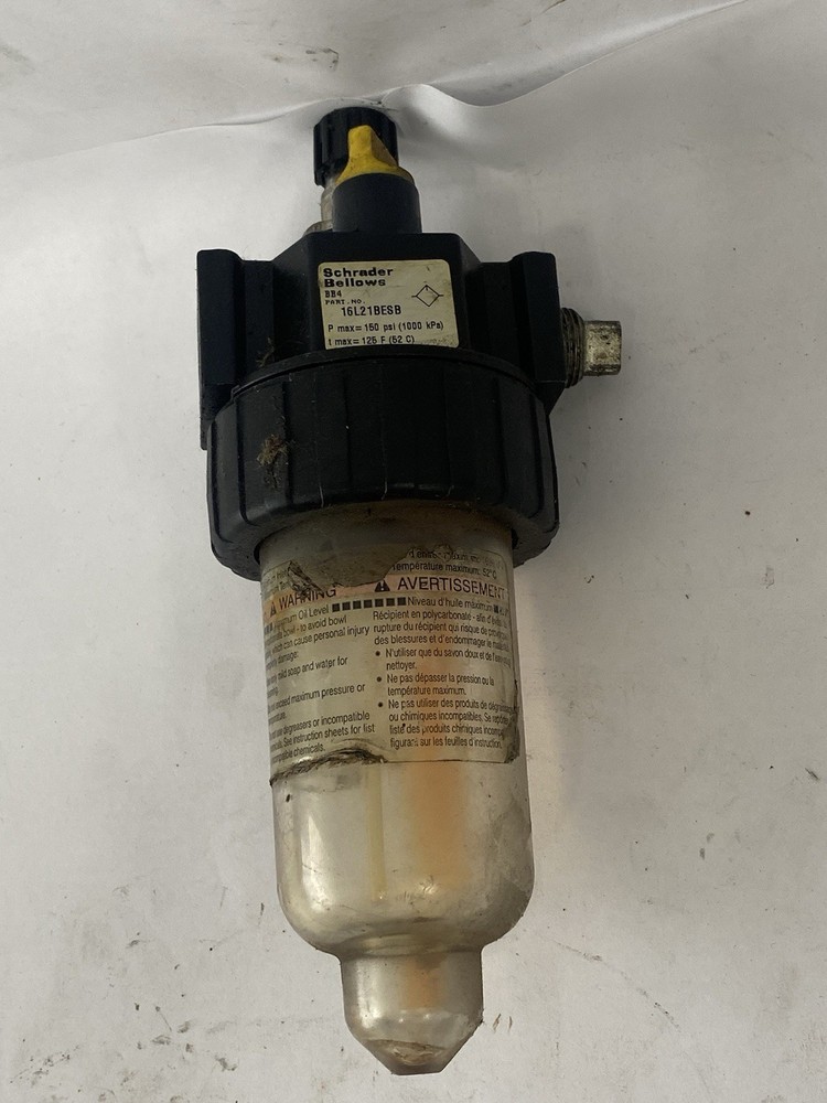 16L21BESB Pneumatic Line Lubricator by SCHRADER BELLOWS 150 Psi