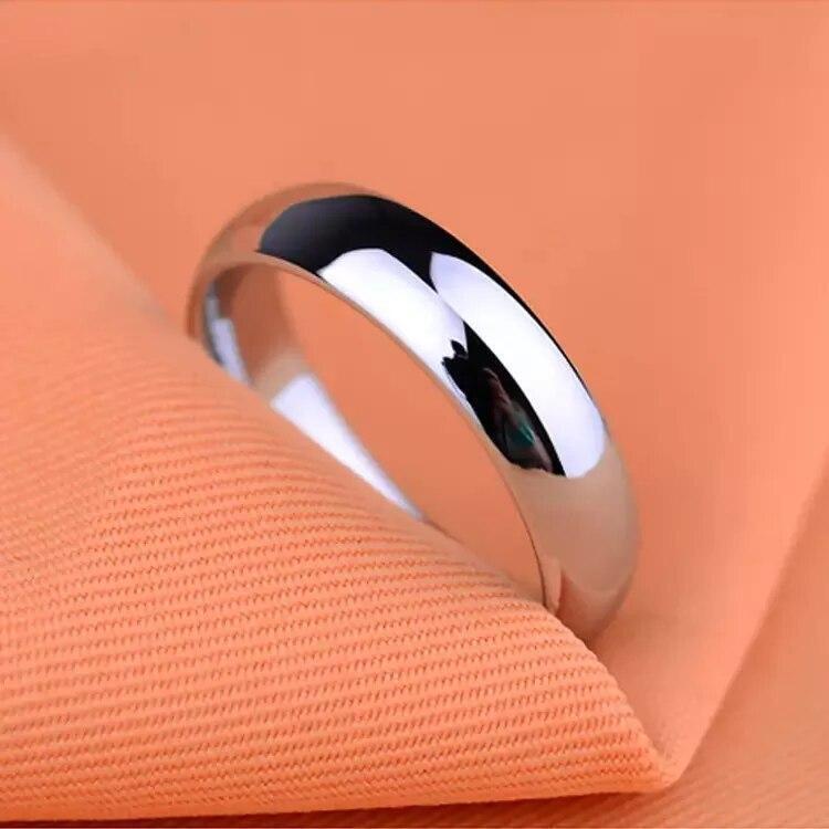 Solid 925 Sterling Silver Wedding Band Ring for Men and Women Multiple Sizes
