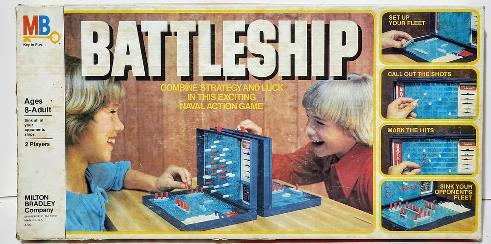 Battleship - Milton Bradley - Classic Naval Strategy Game - Complete - Vtg 1978
