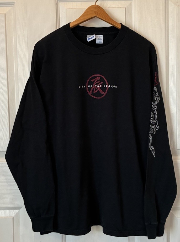 Vintage Y2K Sign of the Dragon Long Sleeve Large Shirt Grunge Skate Utility 90s