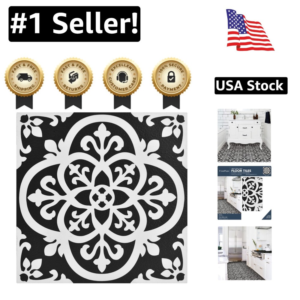 Stunning 12x12 Gothic Peel & Stick Vinyl Tiles for Easy Floor Upgrade