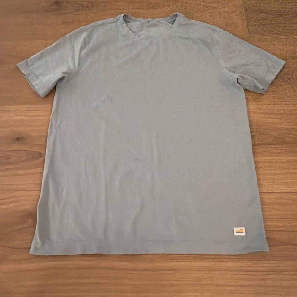 Vuori Tuvalu Shirt M Blue Pima Cotton Minimalist Workout Sportswear