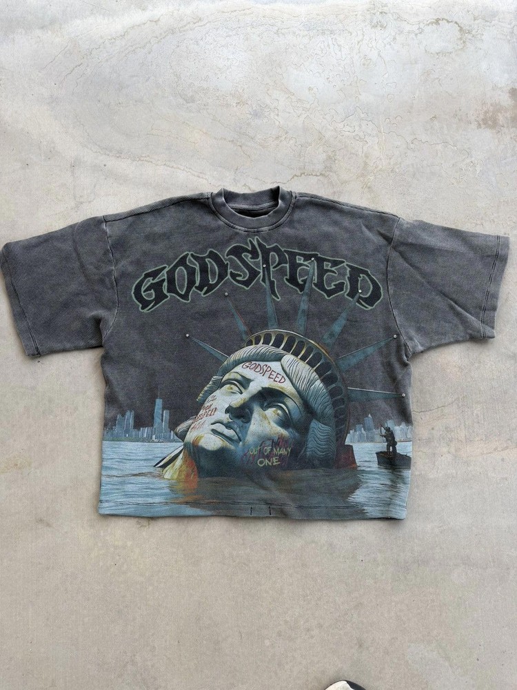 Godspeed Sunken Liberty Thermal T-Shirt – Black XXL
