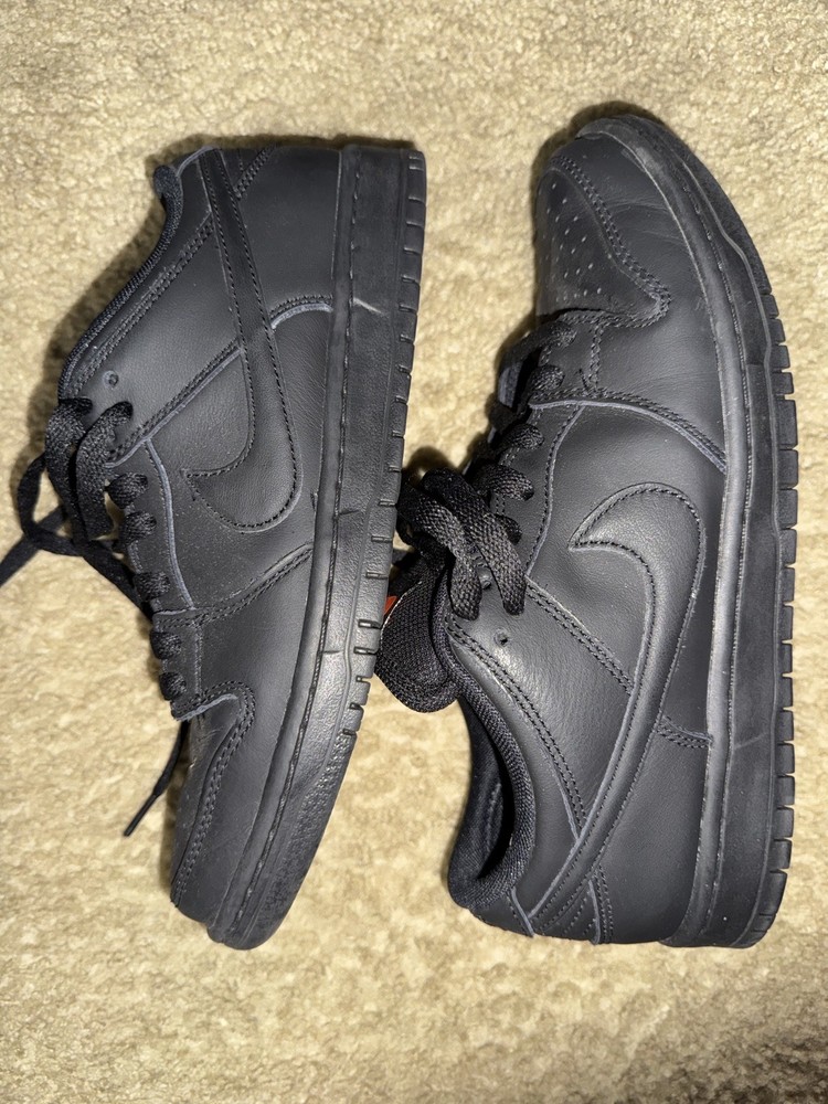 Nike Sb Dunk Low Pro Triple Black - FJ1674-001 Ship Now