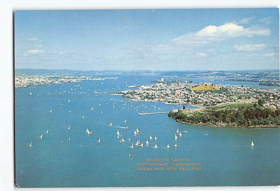 Postcard Aerial View Regatta Yachts Auckland New Zealand