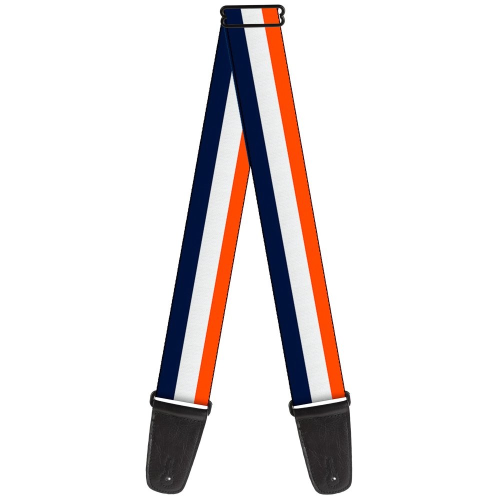 Guitar Strap - Stripe Navy/White/Orange ACC NEWAnother great item from Rarewaves USA | Free delivery!