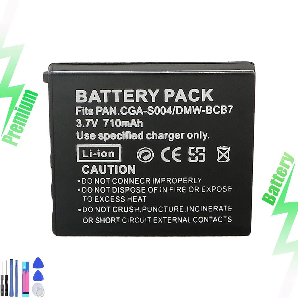 CGA-S004 Battery Pack Replacement for Panasonic DMW-BCB7 CGAS004A Battery