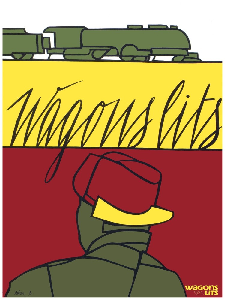 8060.Decoration Poster.Home Room wall interior design.Wagons Lits Railroad train