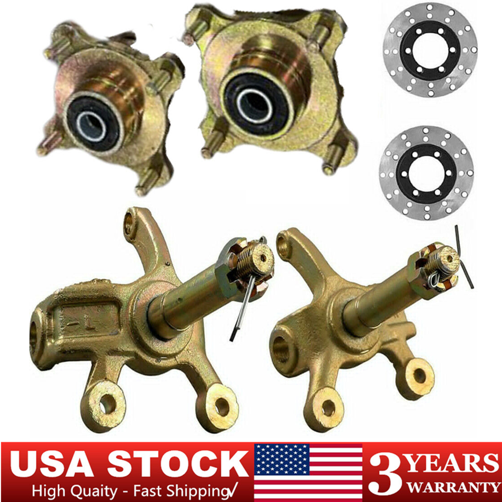 Front Wheel Hub Brake Disc Rotor Steering Knuckle Spindle for ATV Quad Go Kart