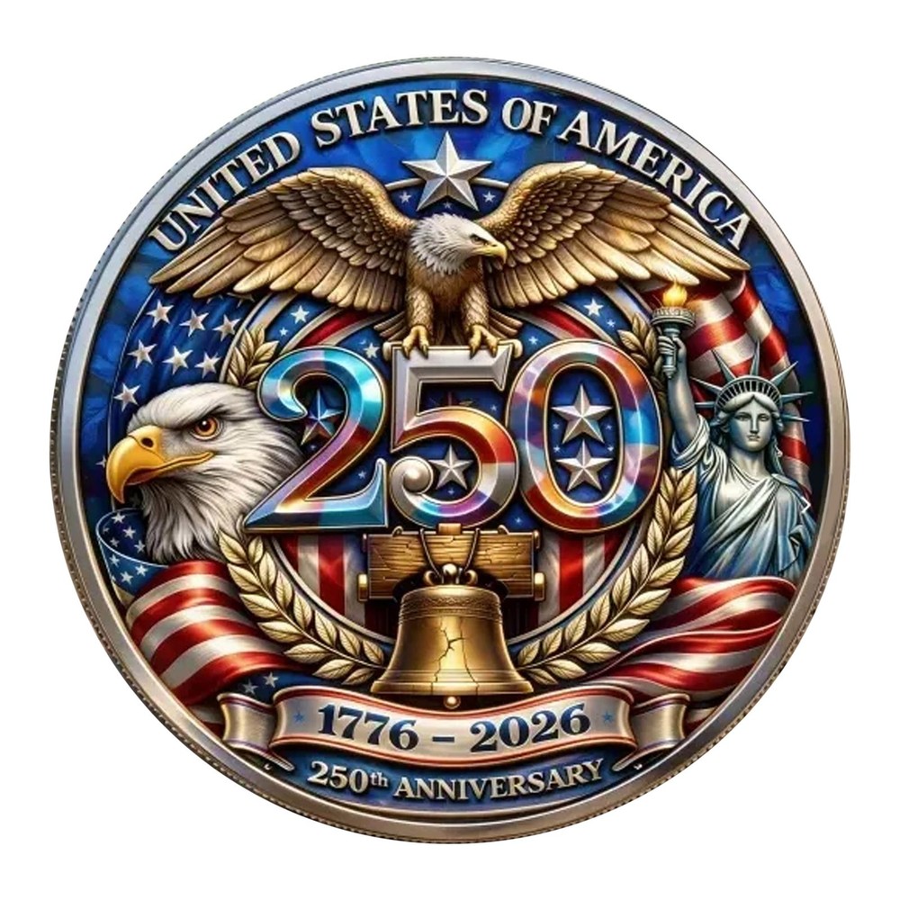 250th Anniversary Commemorative Coin America 1776-2026