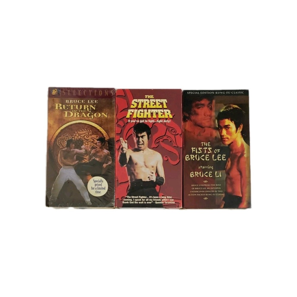 Street Fighter Return of the Dragon Fists of Bruce Lee Sonny Chiba VHS Lot