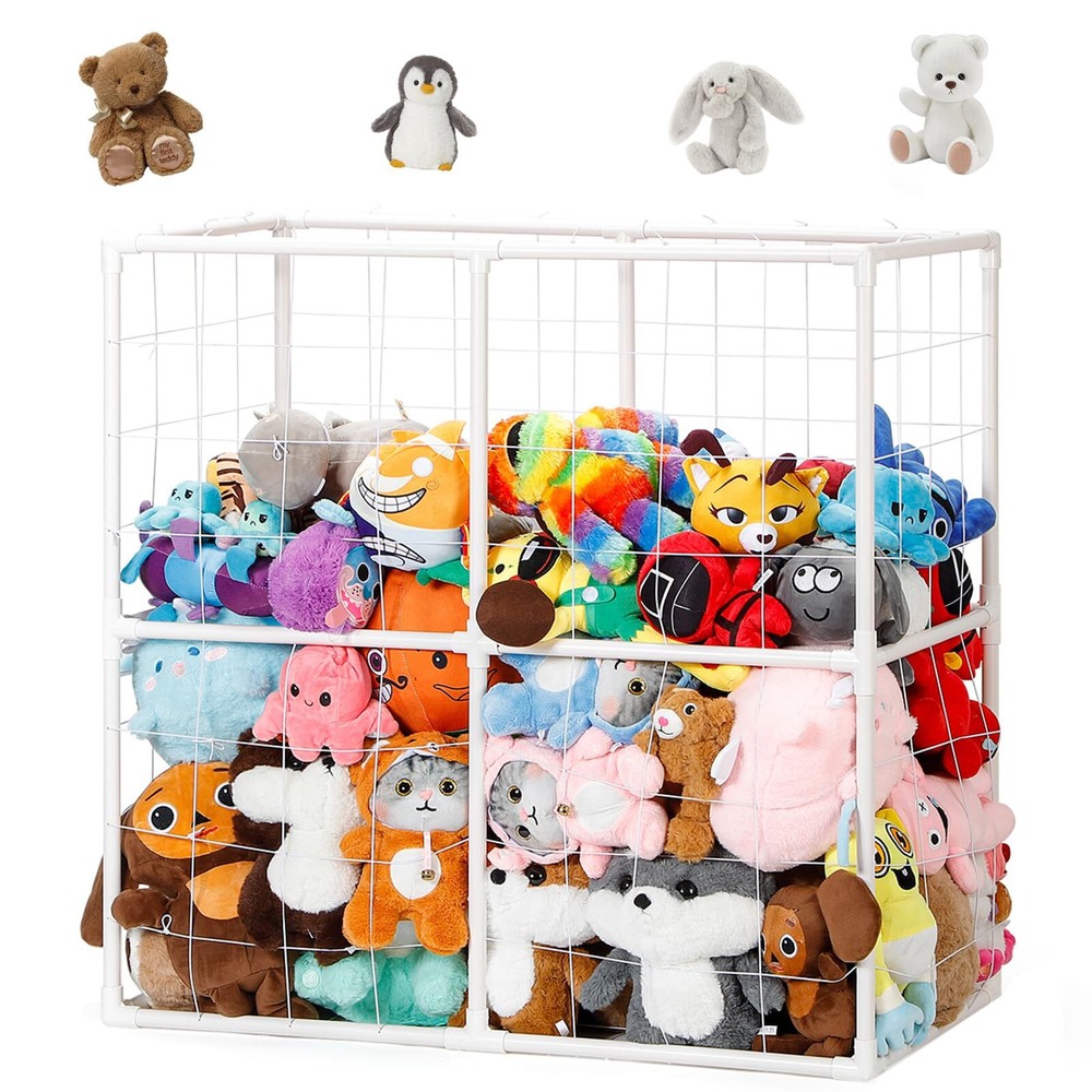 Stuffed Animal Storage Organizer Zoo Stuffed Animal Holder Large Plush Storag...