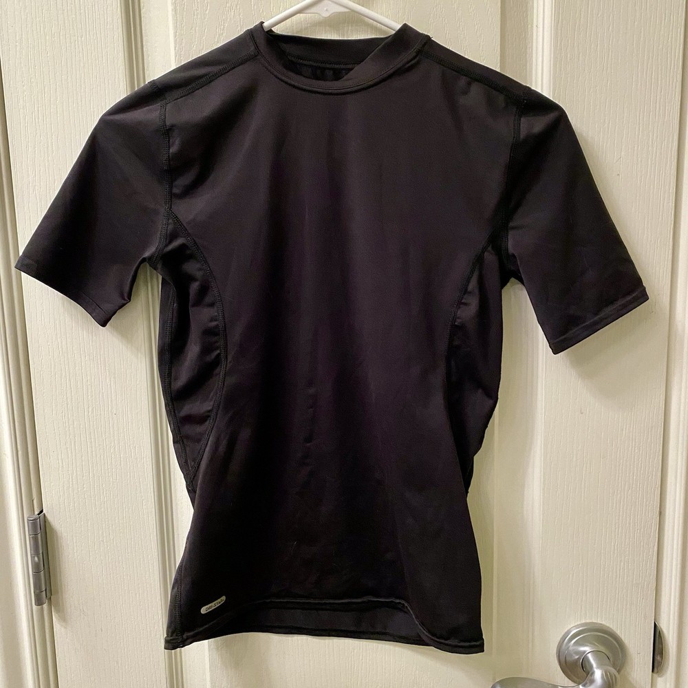 Starter Boys XL DRI-STAR Compression Athletic Shirt Black Short Sleeve
