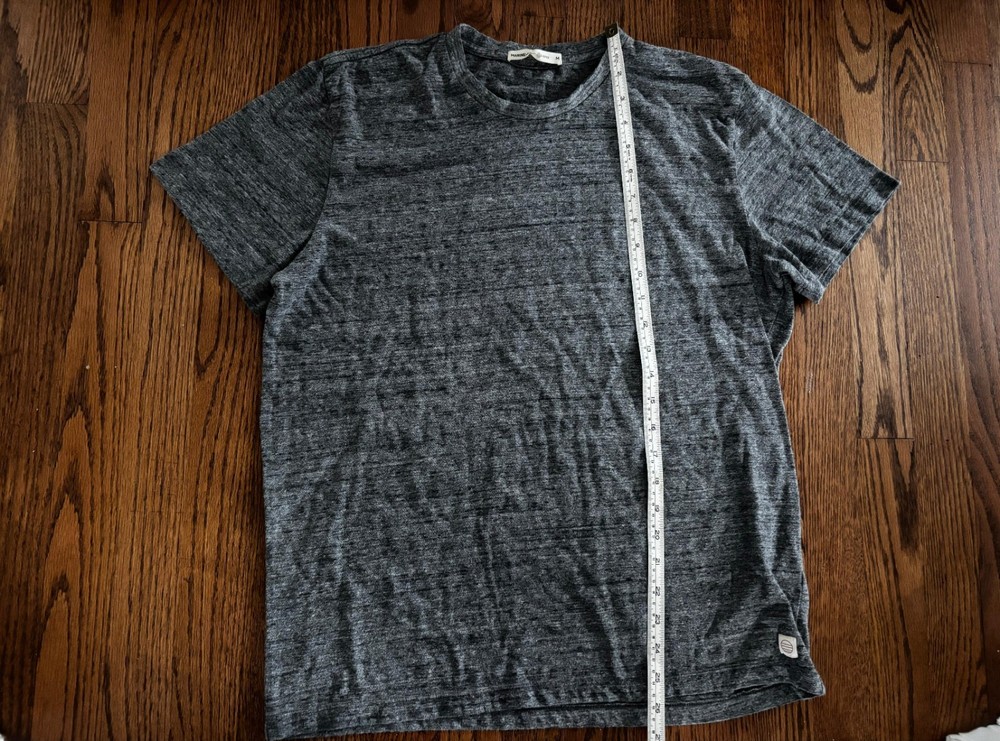 MARINE LAYER Dark Gray Heavy Cotton Crew Neck T Shirt Medium