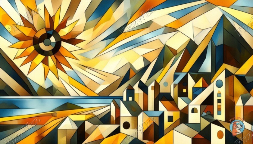 Abstract - Sunny - Digital Image Picture Wallpaper Background Desktop Art..
