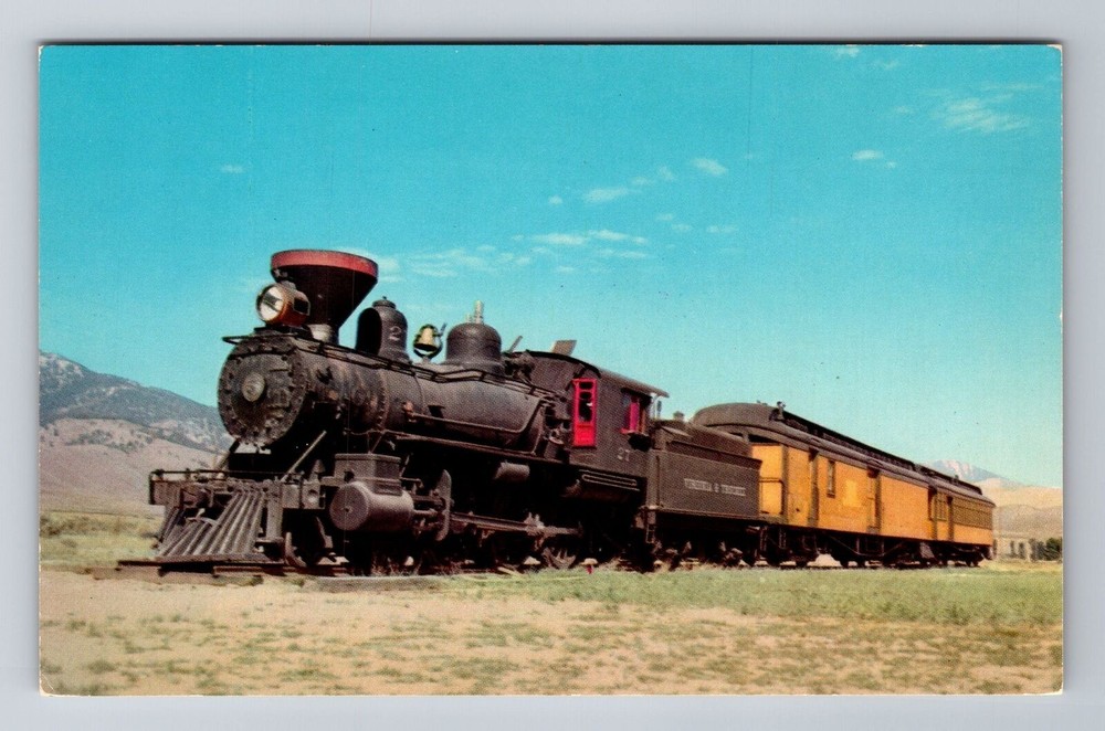 Carson City NV-Nevada, Virginia & Truckee Train Transportation Vintage Postcard