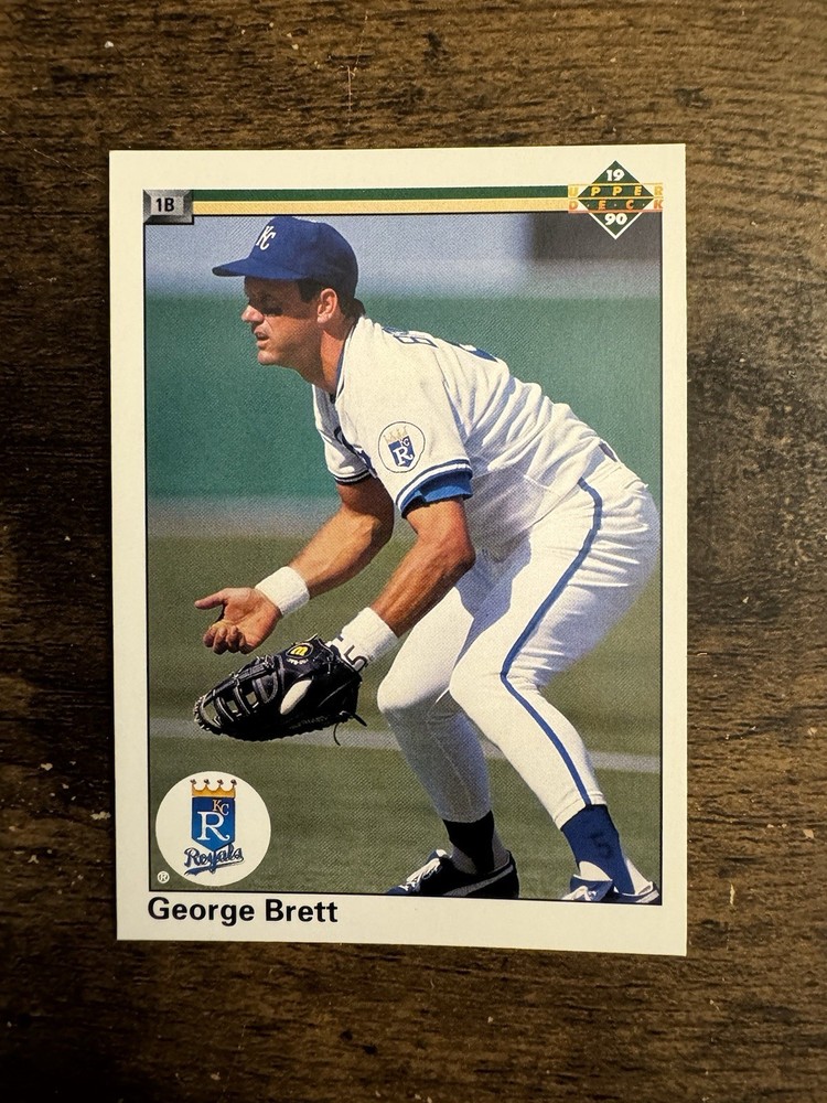 Upper Deck 1990 George Brett 1B #124 Kansas City Royals Baseball Card
