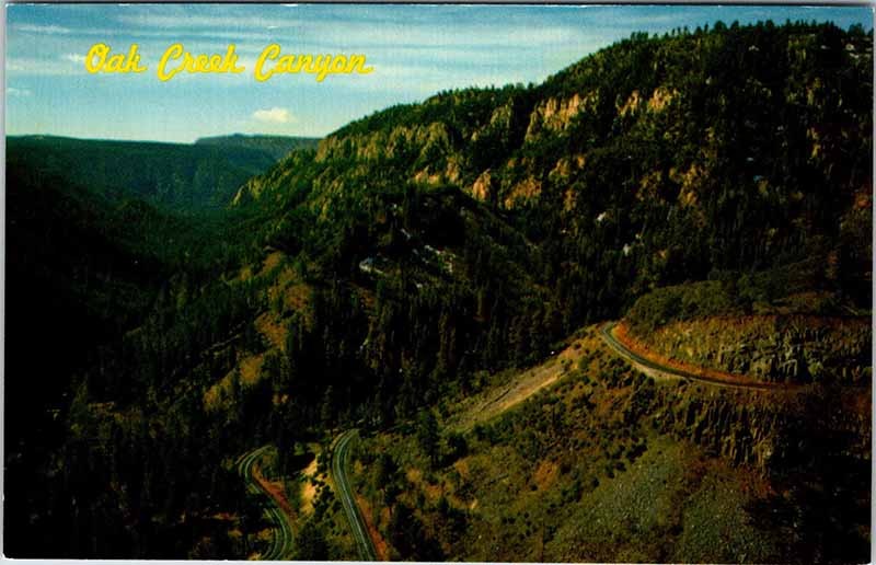 Postcard HIGHWAY SCENE Flagstaff Arizona AZ m/09 AL5400