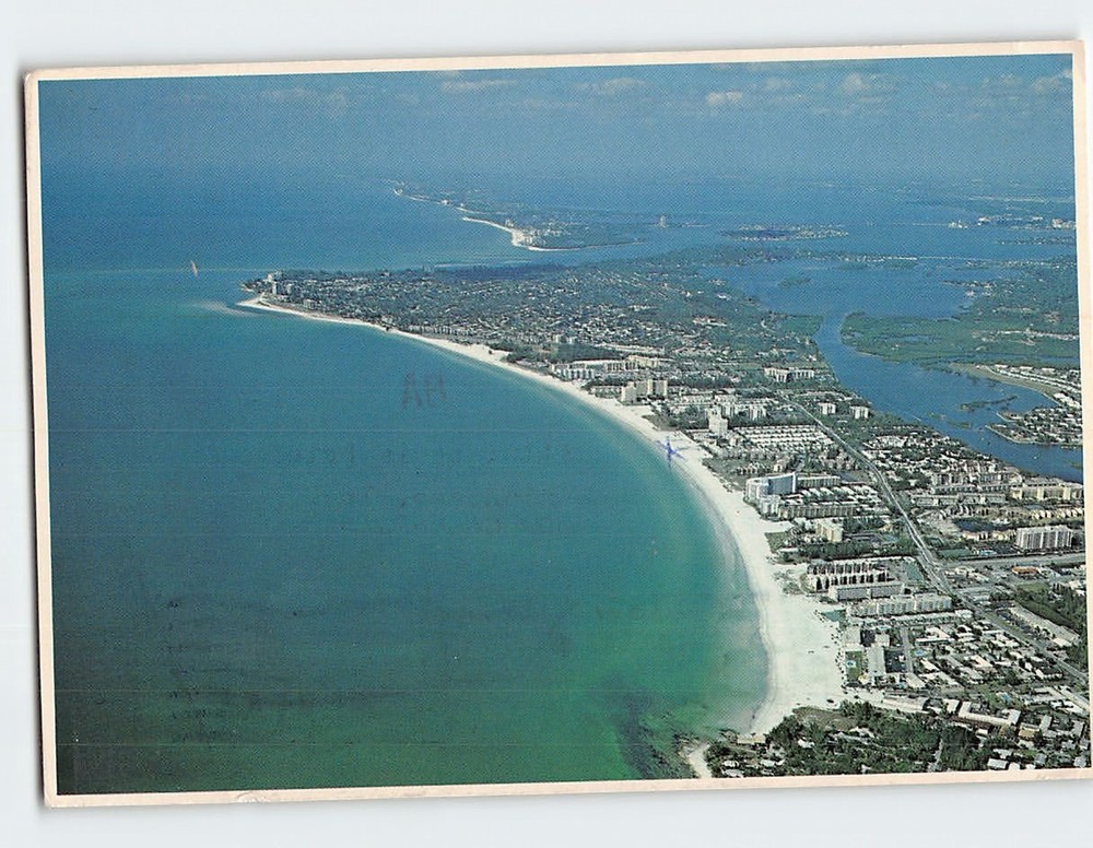 Postcard Crescent Beach Siesta Key Florida USA
