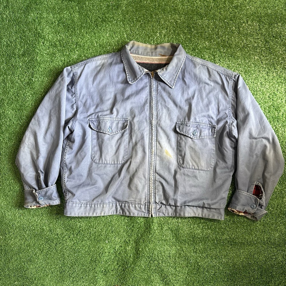 1950’s Blanket Lined Mechanic Work Jacket Size Large