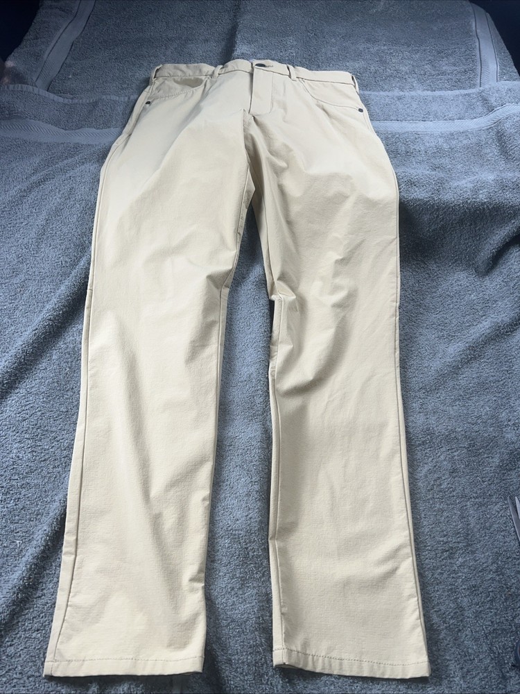 Tommy Bahama Mens Gray Performance Chino Pants Size 32x32 Flat Front Stretch