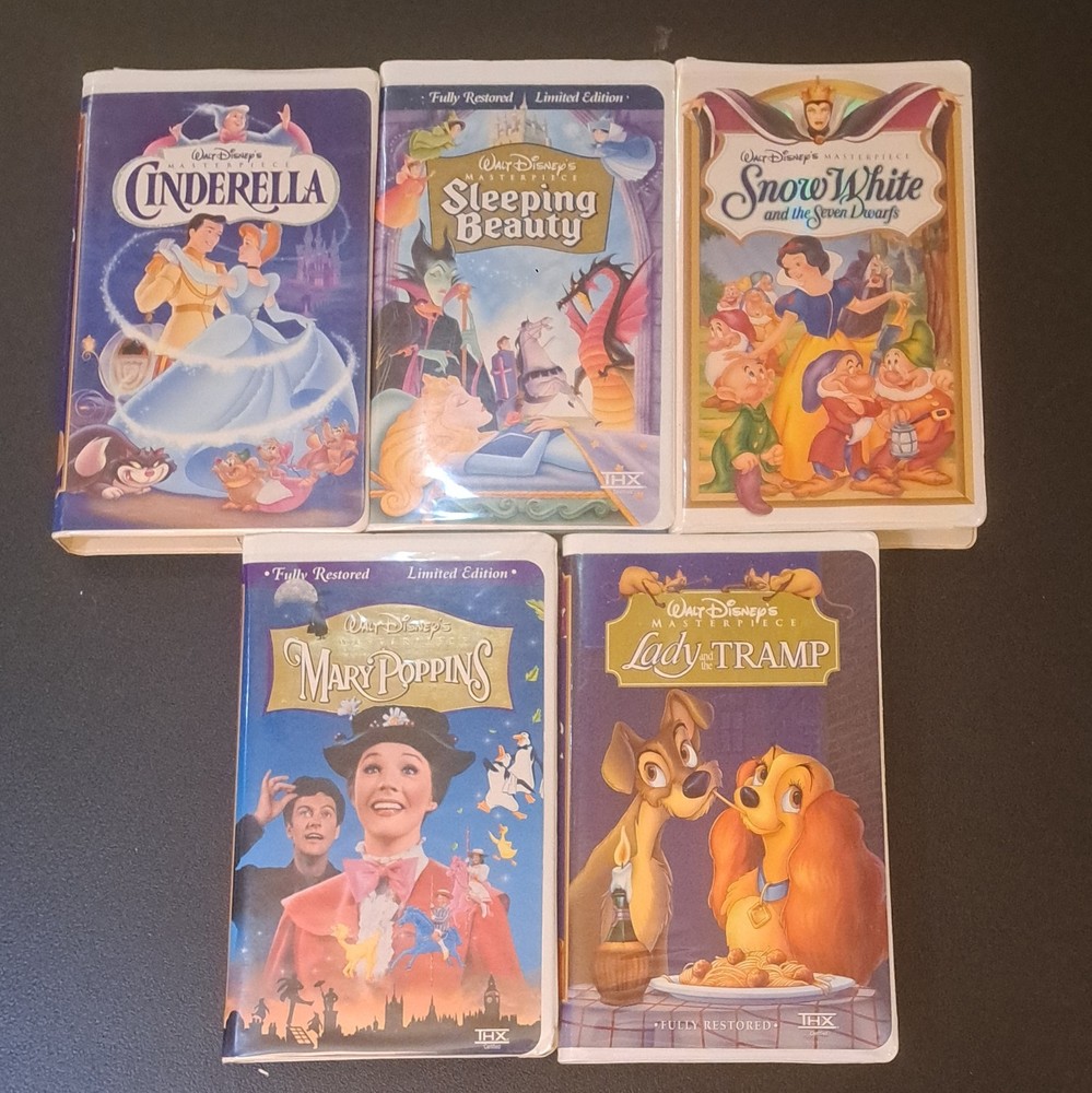 Disney Masterpiece Collection VHS Lot
