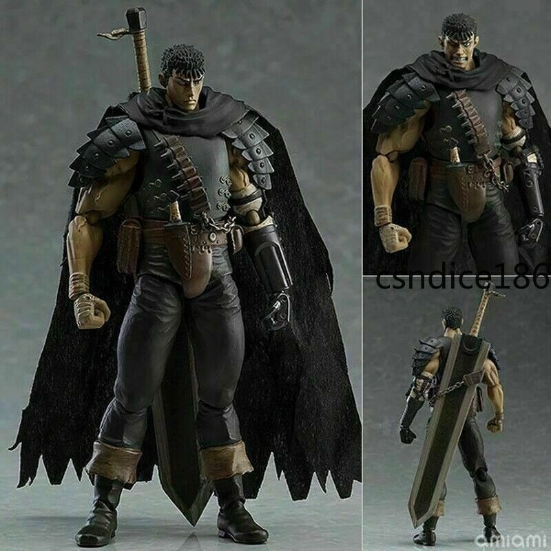 US Berserk Guts Black Swordsman Ver. Figma 359 PVC Action Figure Model with Box
