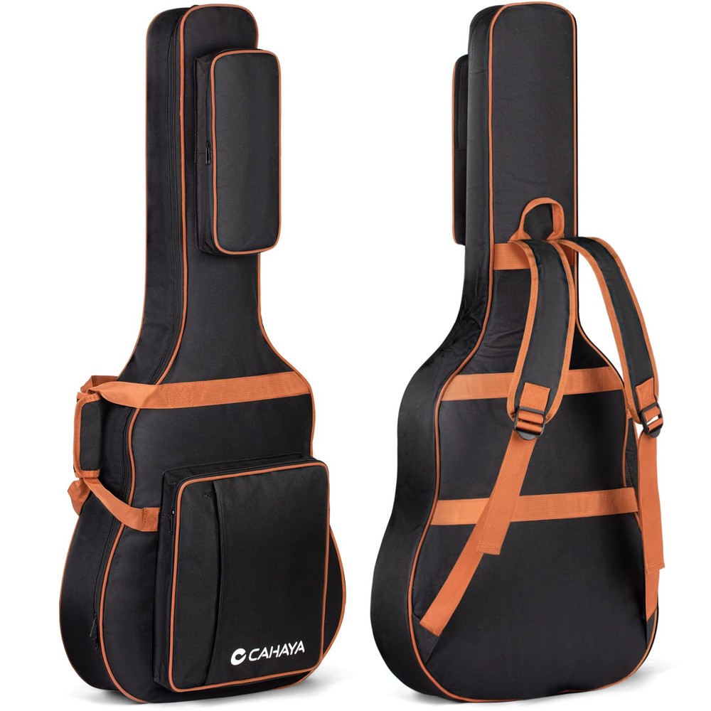 Guitar Gig Bag Acoustic Guitar Bag Padded Soft Guitar Cases Cover Compatible ...