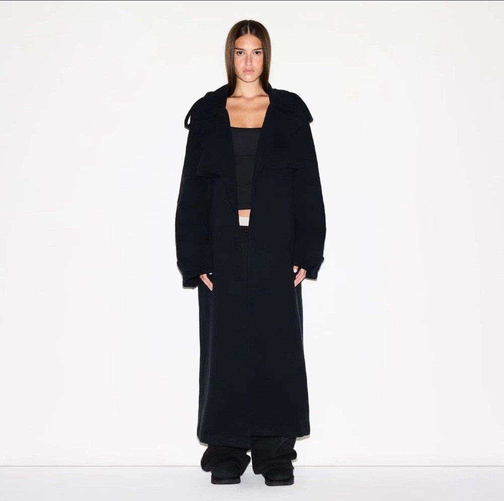 Skims Boyfriend Fleece Oversized Trench Coat Size S