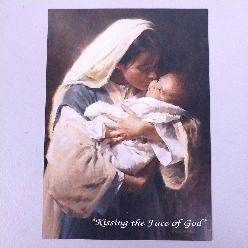 National Geographic Christmas Card Sample Advertisement Kissing the Face of God