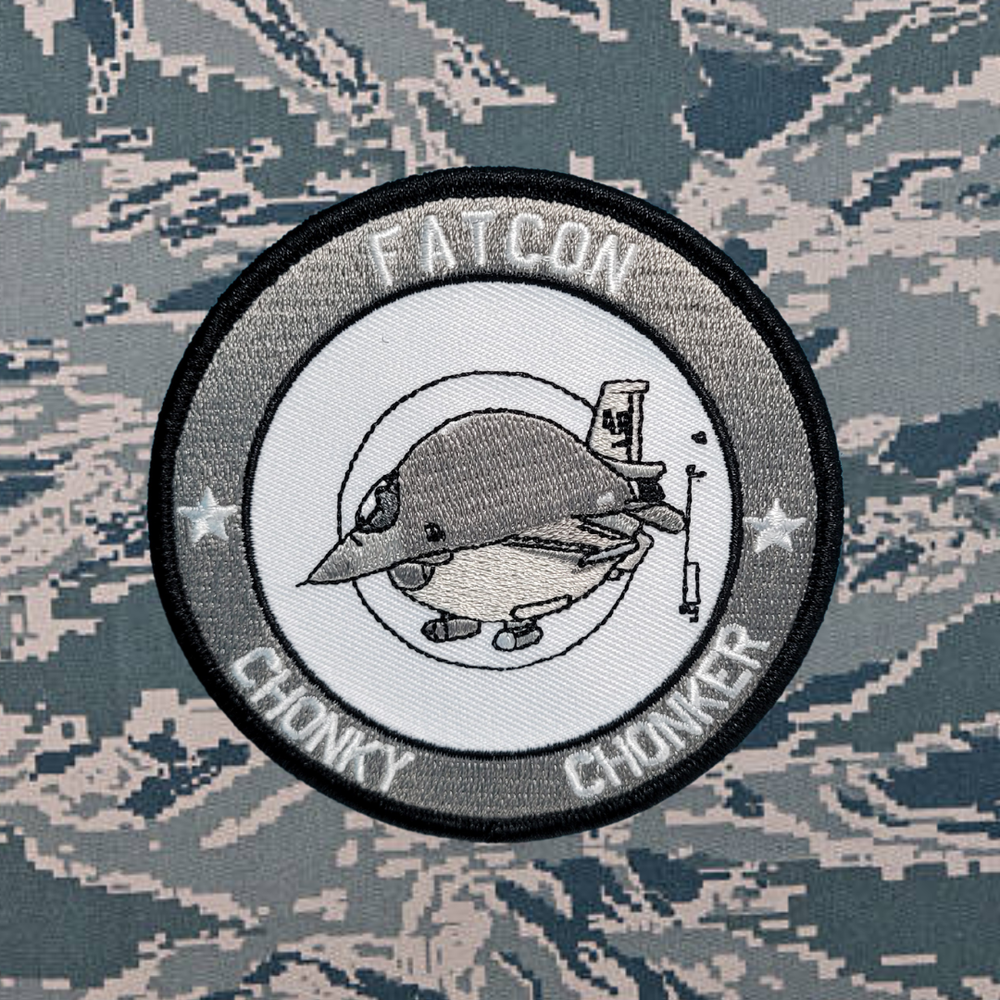 Atamonica - FATCON 'Chonky Boi' Aviation USAF Ace Combat morale anime patch-image