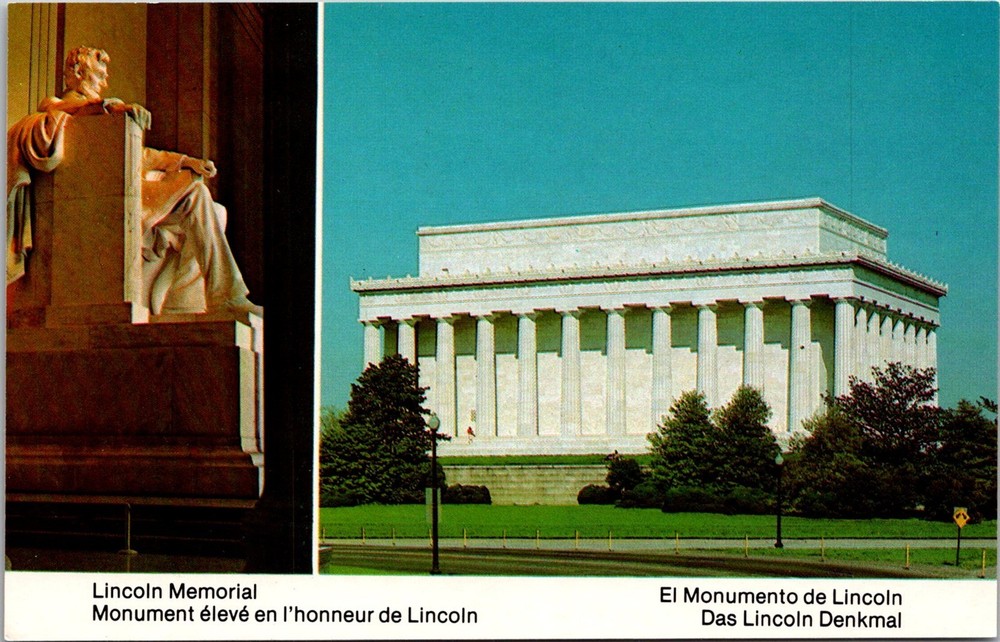 Dr Jim Stamps Postcard Lincoln Memorial