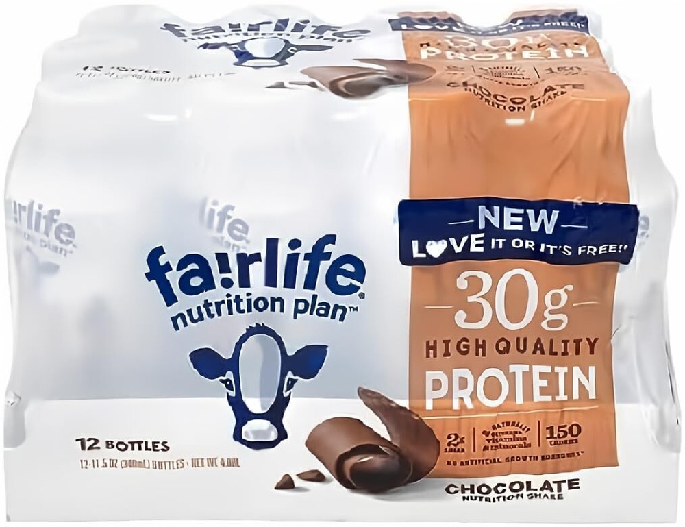 Fairlife Nutrition Plan Chocolate Shake - 12 Bottles New With Free Shipping