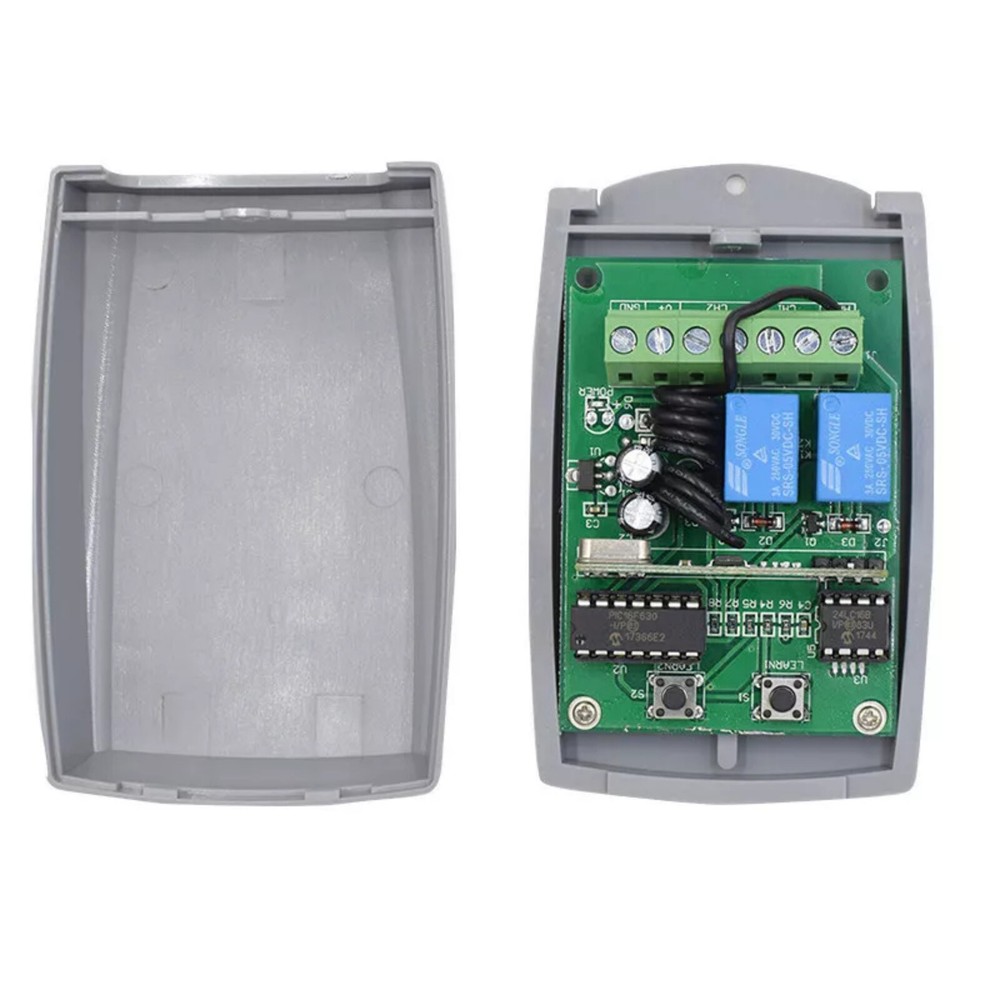 New Wireless Universal 433Mhz 2-Channel Remote Control Switch Receiver Motor