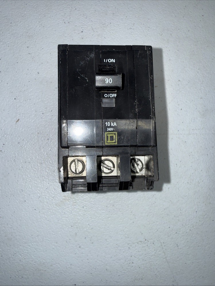 Square D QO QO390 3 Pole 90 Amp 240v Yellow Circuit Breaker