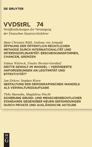 Andreas Arnauld Öffnung Der Öffentlich-Rechtlichen Methode Durch Inte (Hardback)