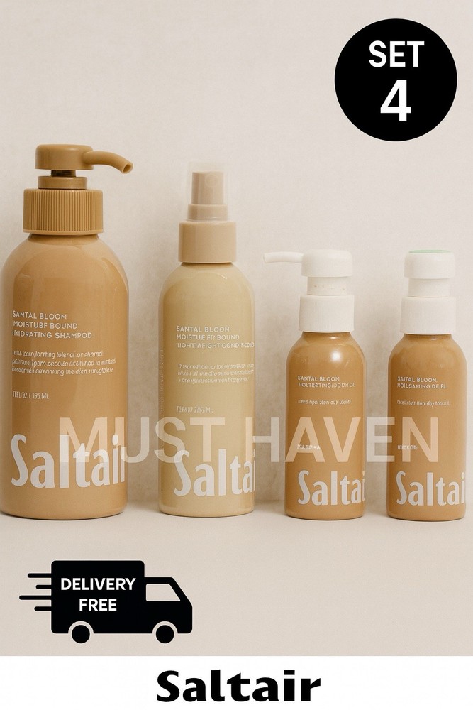 Saltair Santal Bloom Set 4 | Shampoo, Leave-In, Body Wash, Free Delivery